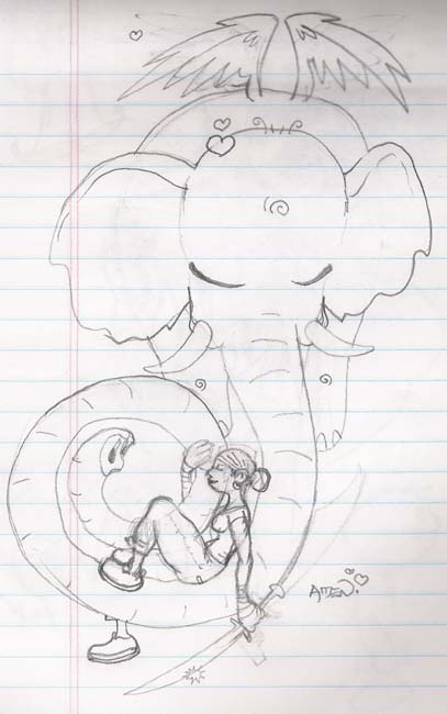 recently among them was one of a REALLY cool elephant illustration so 